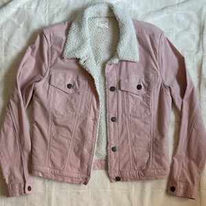 Women's Pink Sherpa-Lined Jacket